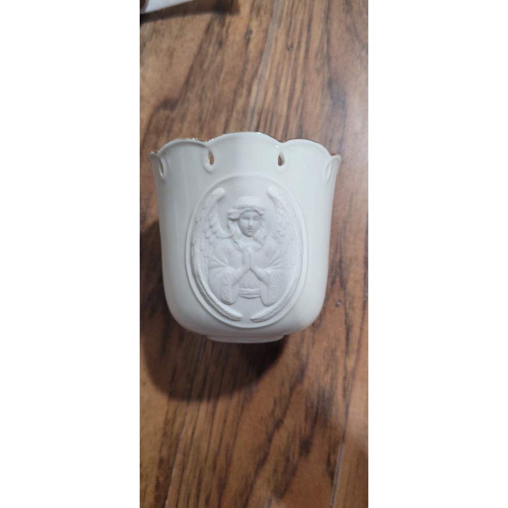 Lenox Angelic visions prayer angel votive candle holder